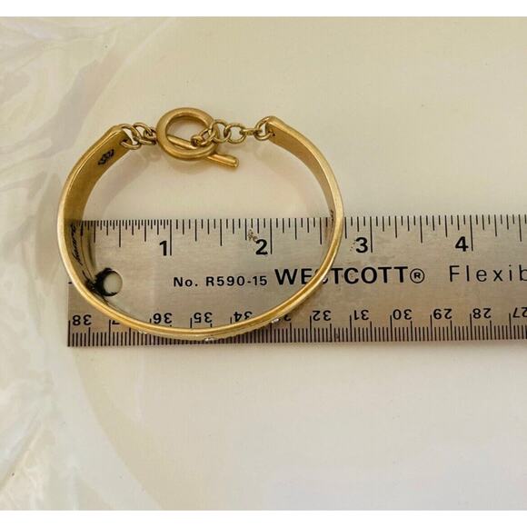 Premier Designs “Passion” Bracelet Toggle Closure Gold Tone Inspirational - Picture 6 of 9